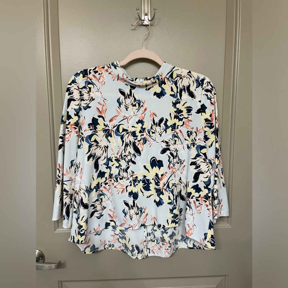 Halogen floral blouse